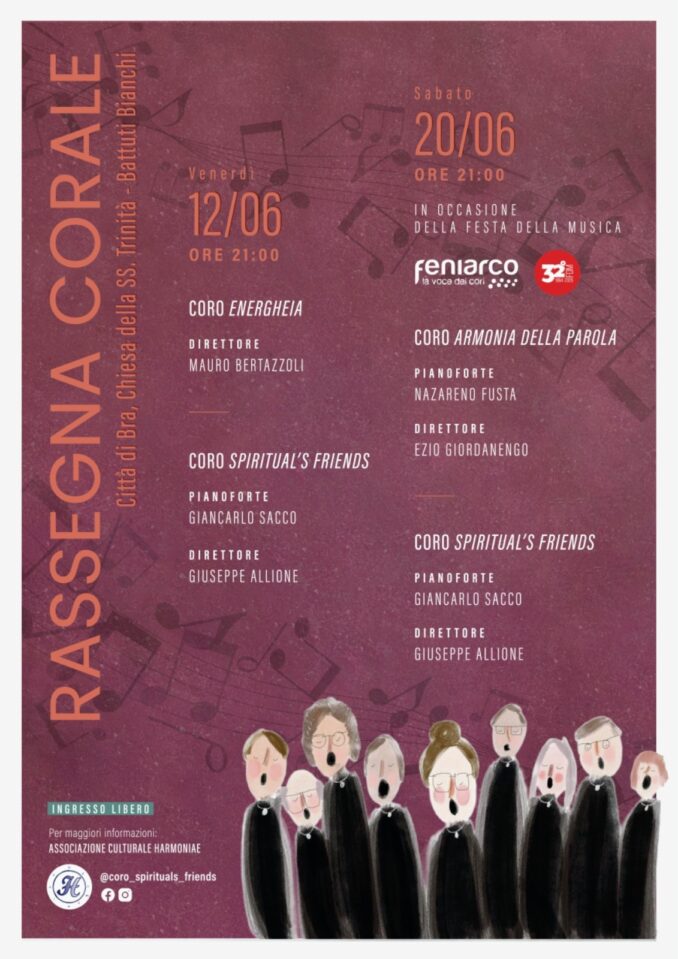 Doppio appuntamento ai Battuti bianchi con la rassegna corale organizzata dall’associazione Harmoniae 1
