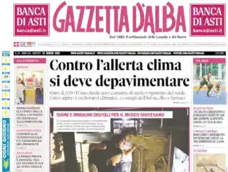 Gazzetta d&rsquo;Alba: ecco la copertina che sar&agrave; nelle edicole domani, marted&igrave; 16 giugno
