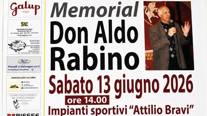 Lo sport che fa del bene: a Bra torna il memorial don Aldo Rabino