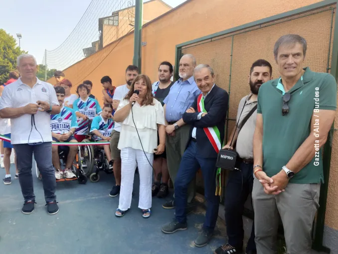Inaugurato a Bra in via Piumati il campo per basket e baskin intitolato a Giacomo Ascheri 2