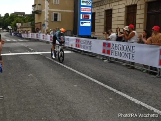 Filippo Ganna vince la cronometro Vicoforte-Barolo: &egrave; campione italiano della specialit&agrave; per la settima volta. Sobrero chiude quinto