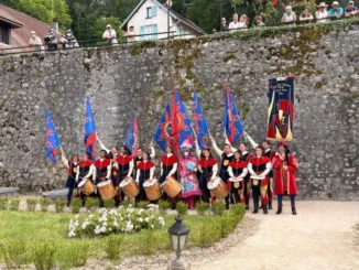 Sbandieratori musici borgo Patin tesor a Chanaz 4