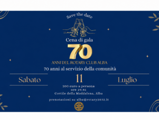 Rotary club Alba, 70 anni al servizio del territorio