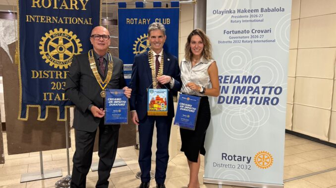 Rotary Club Bra: debutta il presidente Armando Verrua con il Governatore Crovari
