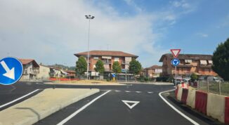 Gallo d’Alba: completata la nuova rotonda, viabilità riaperta 2