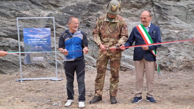 Exilles: inaugurata la Falesia dei Lupi ai piedi del Forte