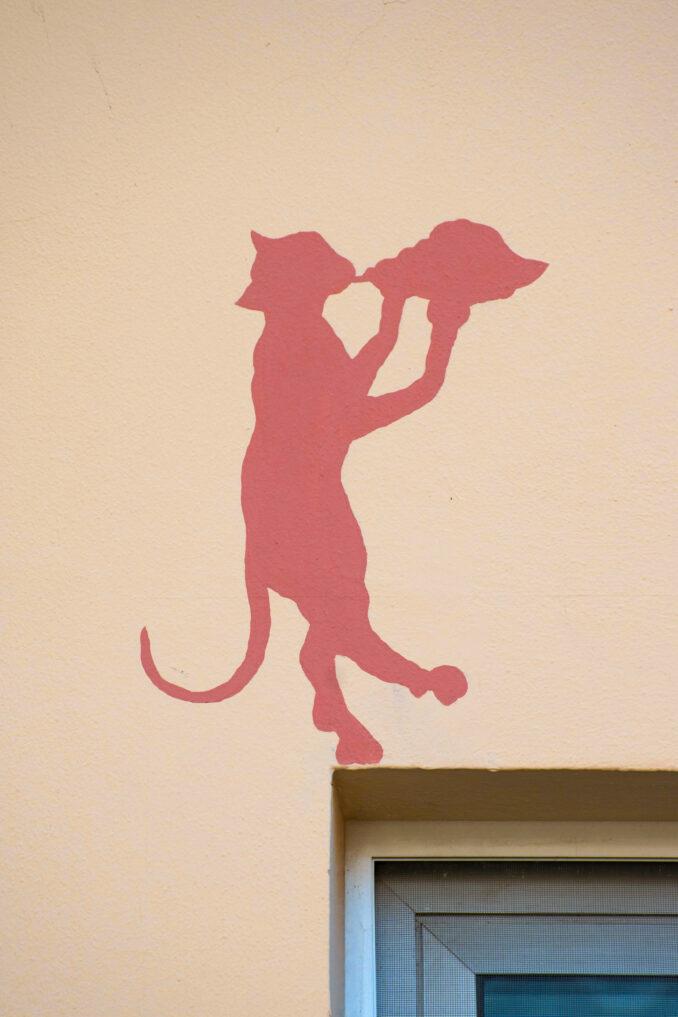 A Canale il gatto diventa un tritone con Guerrilla spam 3