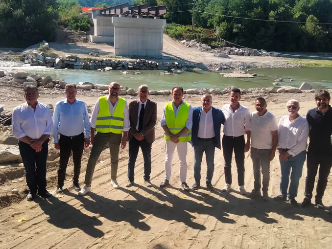 Ponte sul Tanaro a Monchiero, cantiere in corso e apertura entro un anno 1