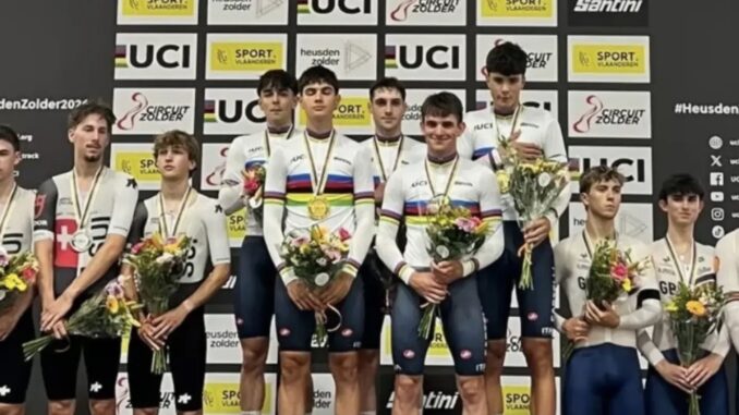Ciclismo, Alberto Veglia campione del mondo juniores: oro con l'Italia nell'inseguimento a squadre