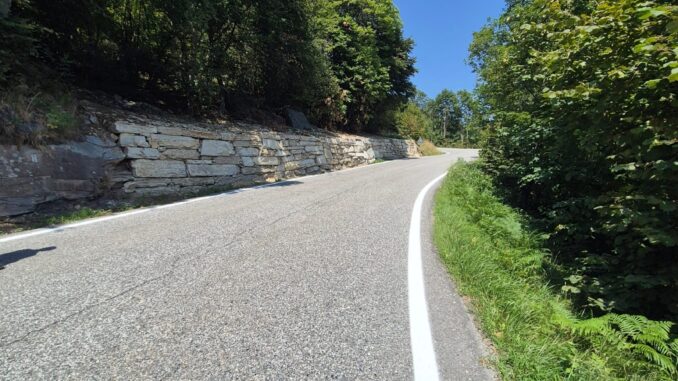 Sp 246 a Bagnolo Piemonte, lavori all’80%: cantiere verso il completamento