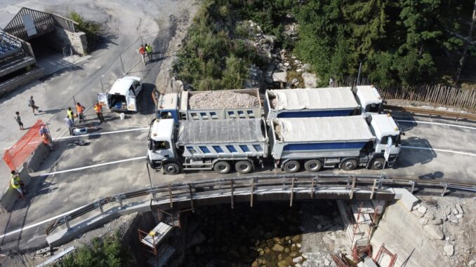 Limone Piemonte, riapre il ponte sul torrente Vermenagna in localit&agrave; Limonetto