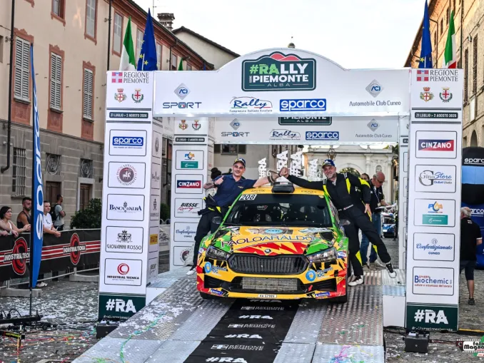 Il neivese Massimo Marasso conquista la sesta piazza assoluta nella torrida sfida del Rally Regione Piemonte