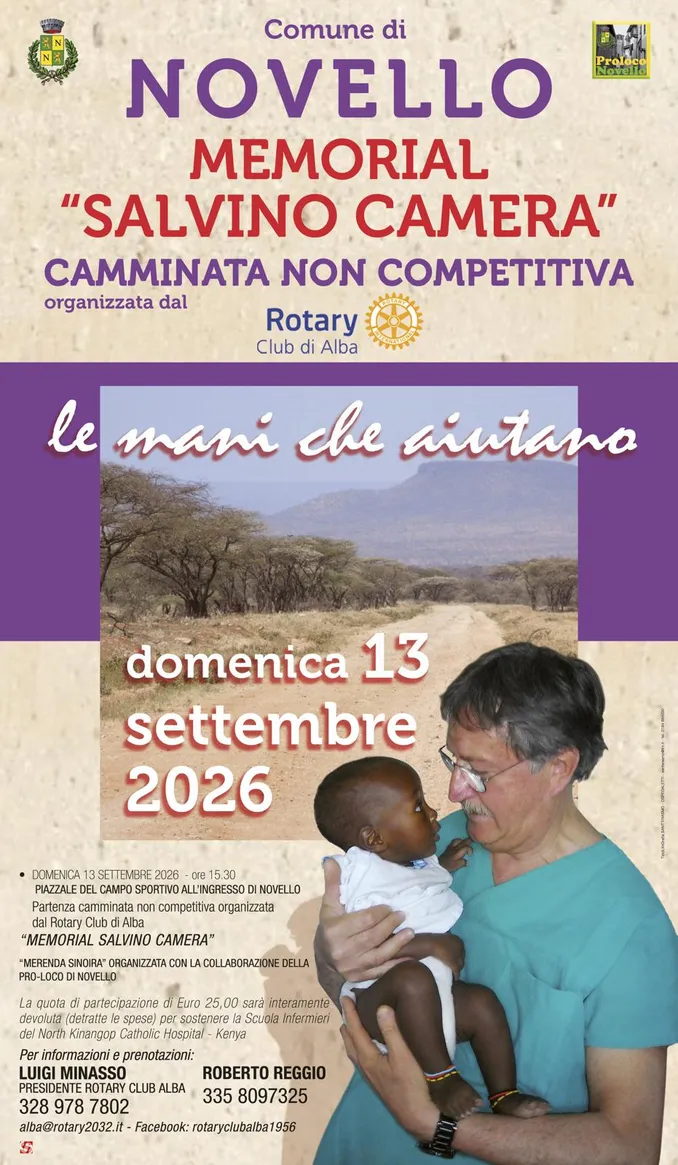 Il Rotary di Alba invita alla camminata in ricordo del chirurgo Salvino Camera