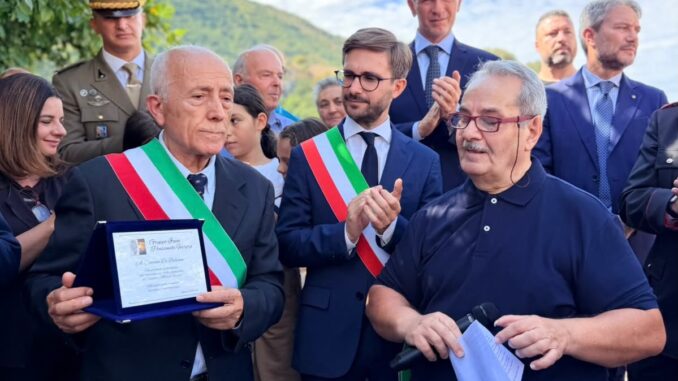 Il sindaco Alberto Gatto a Balvano per l’intitolazione della scalinata a Michele Ferrero