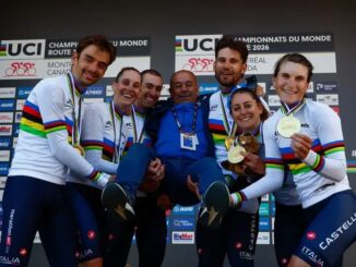 Mondiali di ciclismo, Sobrero guida l'Italia all'oro nella cronometro mista a squadre