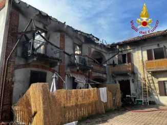 Incendio a Calliano (Asti) 1