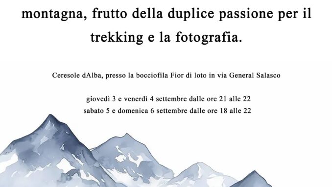 Alla bocciofila di Ceresole le foto di montagna di Gianpaolo Montisci 2