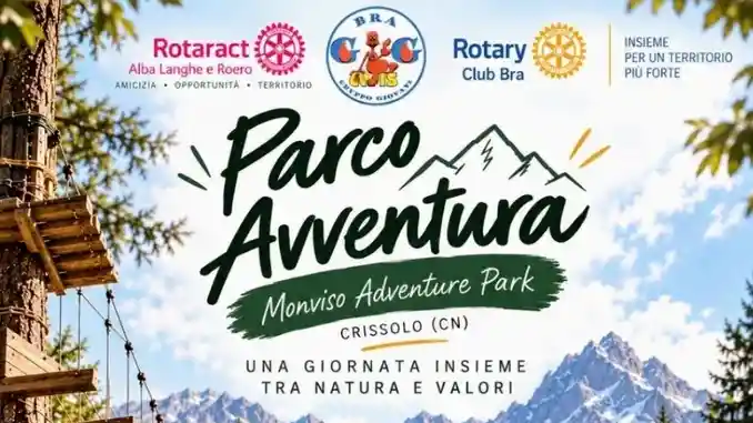 Una giornata col Rotary club e gruppo giovani Avis al Monviso adventure park