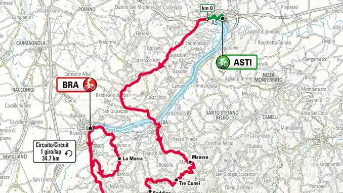 Gara ciclistica Gran Piemonte, giovedì 8 ottobre cambia la viabilità di Alba