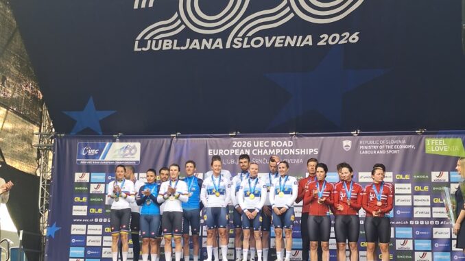 Matteo Sobrero d’argento agli Europei nella cronometro mista