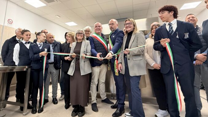 Asti/Agliano Terme: inaugurata la cucina 3 della scuola alberghiera