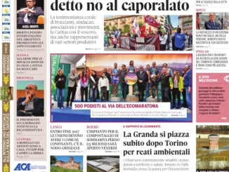 Anteprima Gazzetta d&rsquo;Alba:  la copertina che sar&agrave; nelle edicole domani, marted&igrave; 27 ottobre