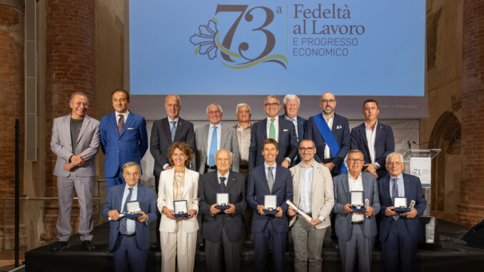 Cuneo, celebrata la 73ª edizione della Fedeltà al lavoro e progresso economico