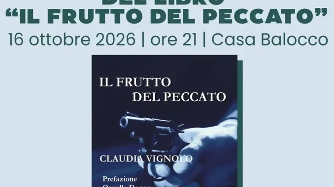 A Narzole riparte Libri al centro con la presentazione del giallo scritto da Claudia Vignolo