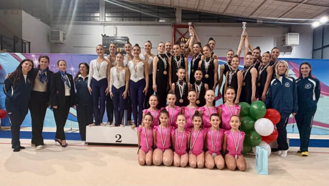 Ginnastica estetica di gruppo: tutte sul podio le squadre della Ginnastica Alba