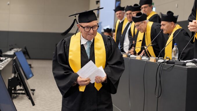 L'imprenditore Bruno Ceretto ha ricevuto una laurea honoris causa dalla Gioya Higher education institution