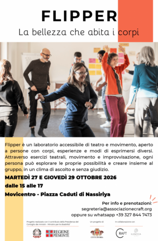 A Bra arriva Flipper, il laboratorio accessibile di teatro e movimento 1