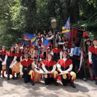 Sbandieratori musici borgo Patin tesor a Chanaz 2