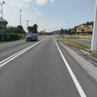 Il tratto di strada provinciale 661 tra Sanfrè e Bra interessato dalla posa della nuova segnaletica orizzontale e verticale Strada provinciale Sanfrè/Bra 1